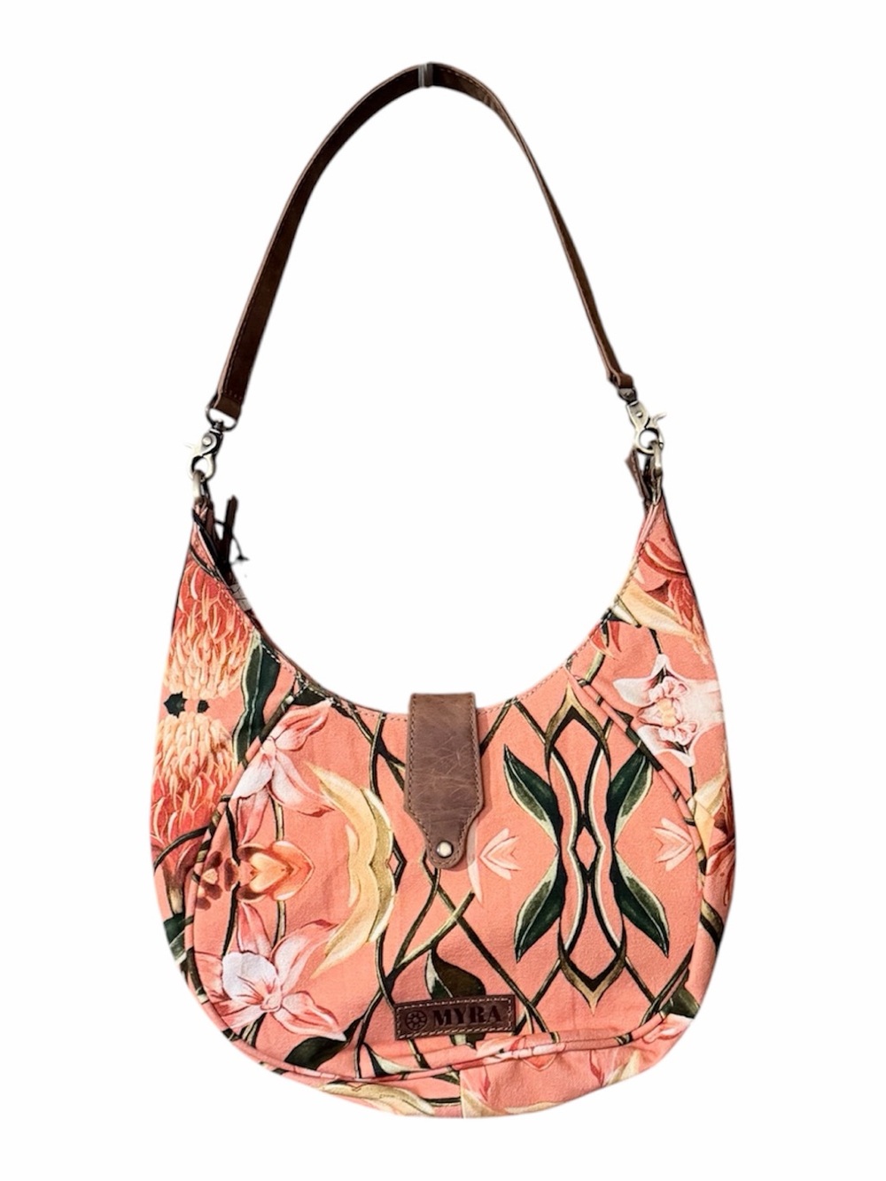 Myra Bag Whispering Fields Shoulder‎ Bag in Peach Paradise